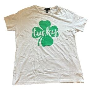 Streetwear Society Lucky Clover White T-Shirt Size XL